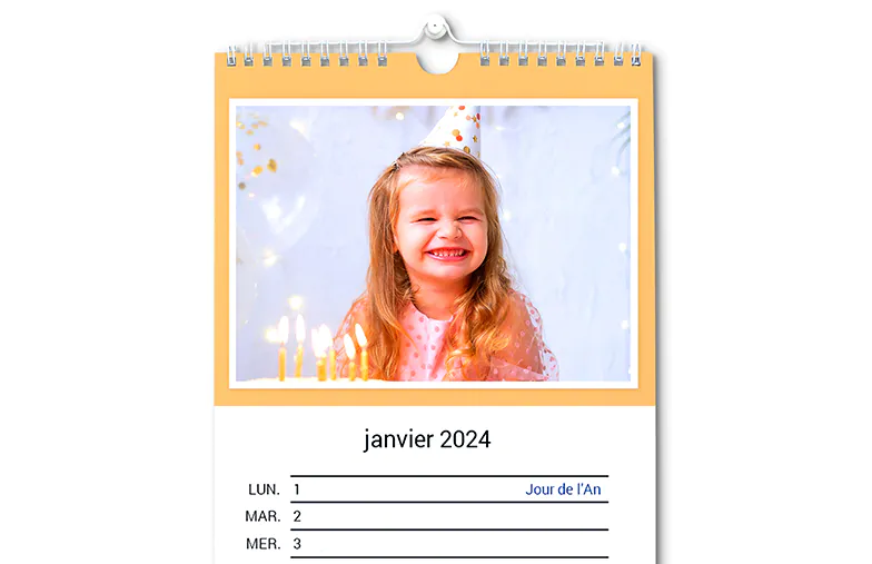 Calendrier Créez votre propre photo de petits enfants 2024
